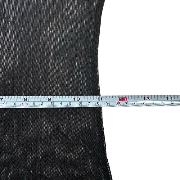 NWT Grunge Project Social T Serafina Sheer Mesh Top Black Sz XS Y2K Fairy Punk - Picture 8 of 13